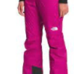Girls North Face Fusia Snow Pants Size 10